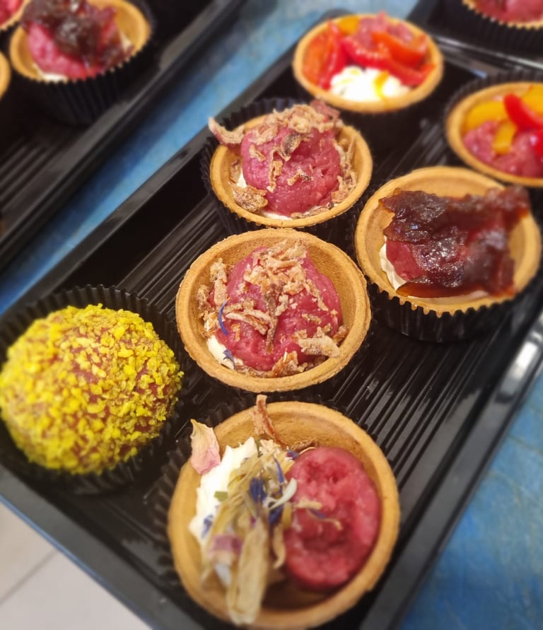 Sushi di carne in crosta