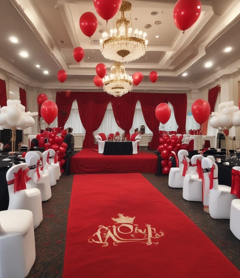 Close-up of handmade party décor items from the Creative Couzins shop, featuring vibrant colors and intricate details.