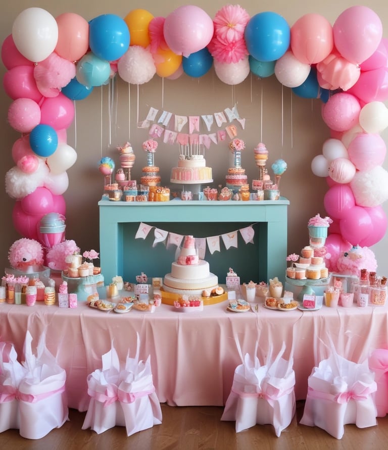 A warm, candid photo of the Creative Couzins family setting up decorations at a colorful outdoor party.