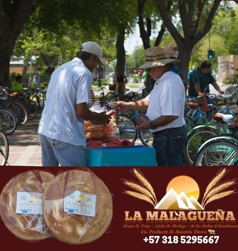 vender arepas de trigo la malagueña