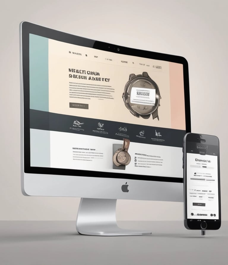 A web page featuring a promotional message about creating mobile apps from data. The headline text emphasizes transforming data into beautiful, powerful mobile applications. Below the headline, there is an image of a smartphone interface displaying app previews with a toolbar and menu options. The user interface is sleek and modern with a soft pastel background gradient.