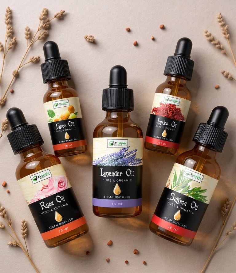 “Alsanafir Herbal Pharma – Pure herbal essential oils for skin, hair, wellness, and therapeutic benefits”