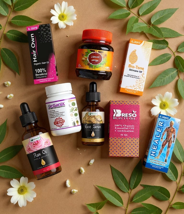 Alsanafir Herbal Pharma products – men’s health, women’s health, essential oils, cold-pressed oils, hair care, and skincare h