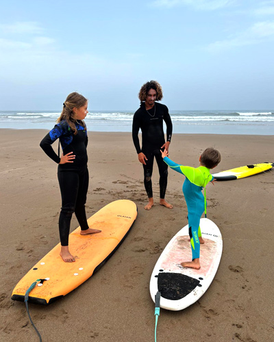 family surf lessons