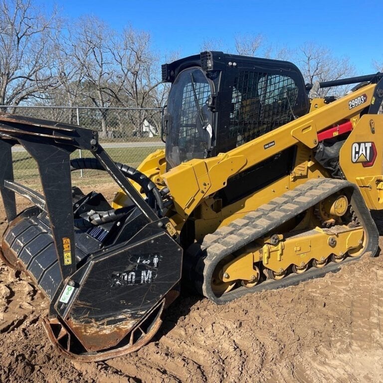 Our heavy duty tools can handle heavy vegetation and small trees turning them to mulch.