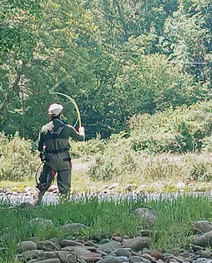 pêche à la mouche en rivière