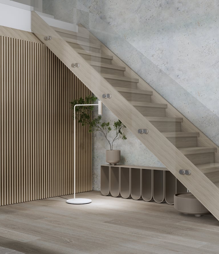 Interior Wood stair minimalistic luxury design