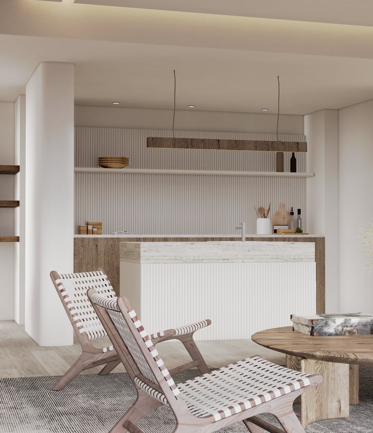 Wabi Sabi Interior mediterranean minimalistic luxury design