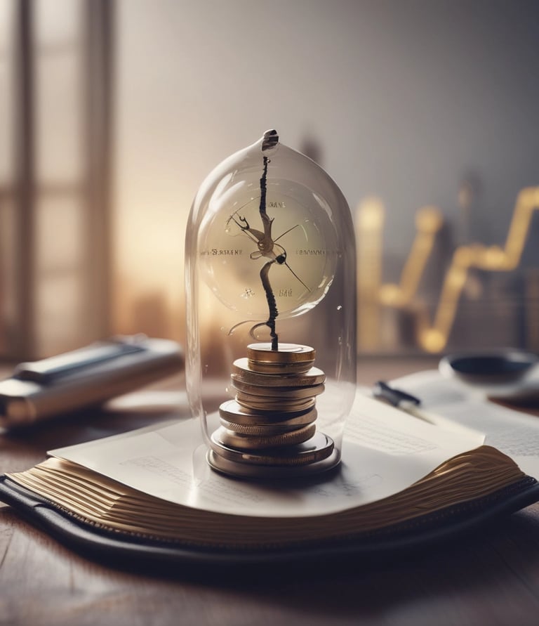 A professional financial consultant discussing strategies with a client in a modern office.