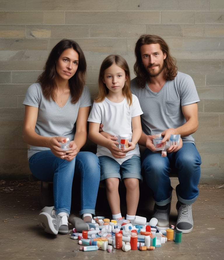 A welcoming image of the Van Leuvan family together, representing their drug dealing business.