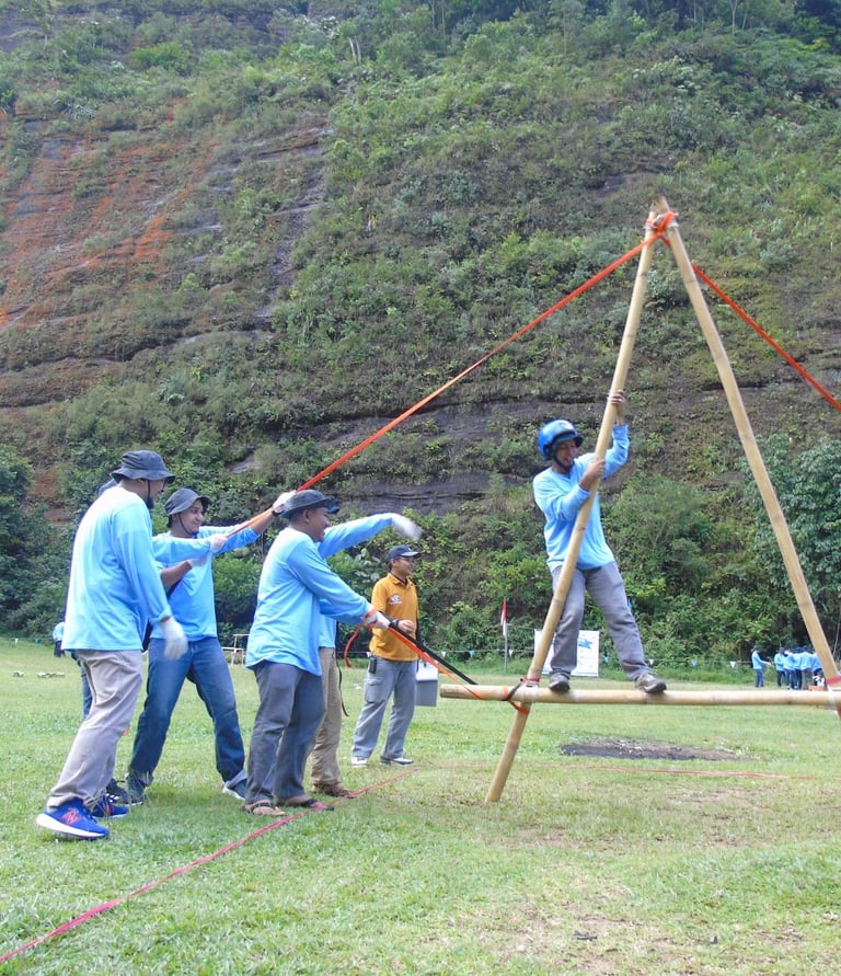 Team building di Harau sky