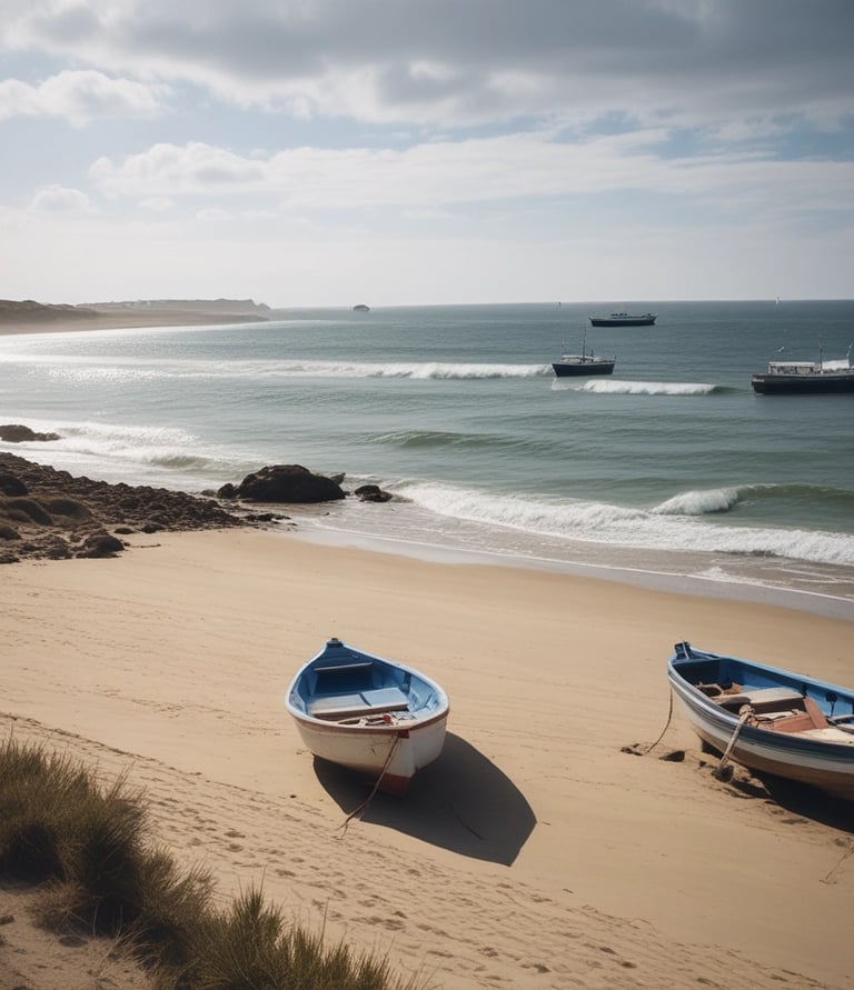 A happy family enjoying a picnic in a sunny park.