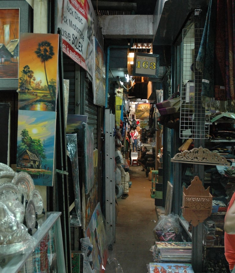 Night markets in Phnom Penh, Cambodia
