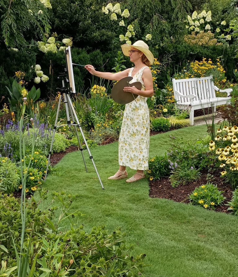 live wedding painter painting, Winston-Salem