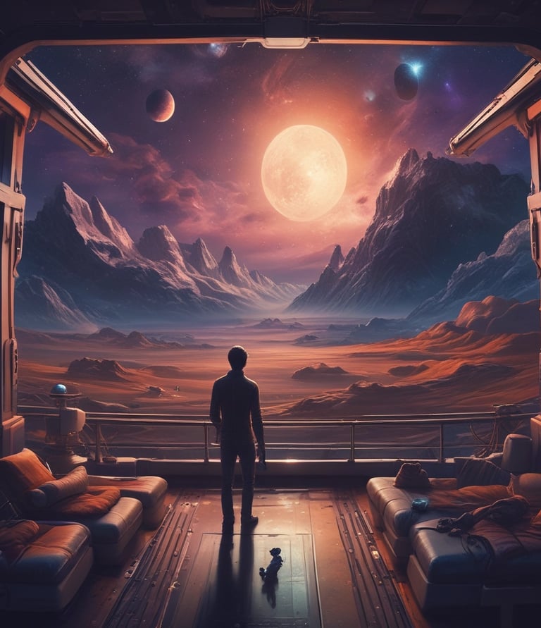 woman with purple hair and pink eye shadow