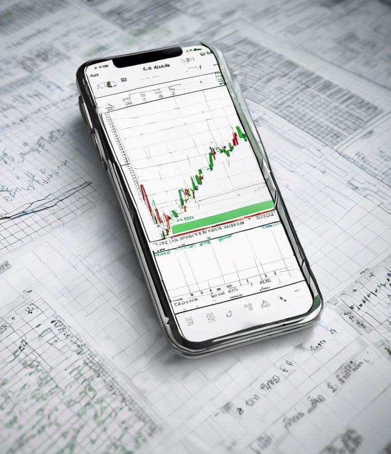 a person holding a cell phone in front of a computer