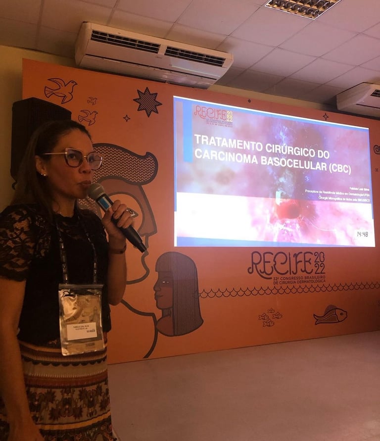 Aula sobre Tratamento do Carcinoma Basocelular no Congresso Brasileiro de Cirurgia Dermatológica