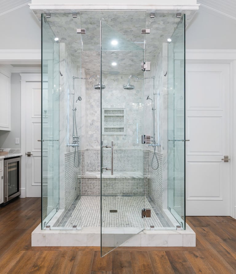 “frameless shower enclosure”  “tempered glass shower door”  “bathroom renovation ideas”  “custom sho