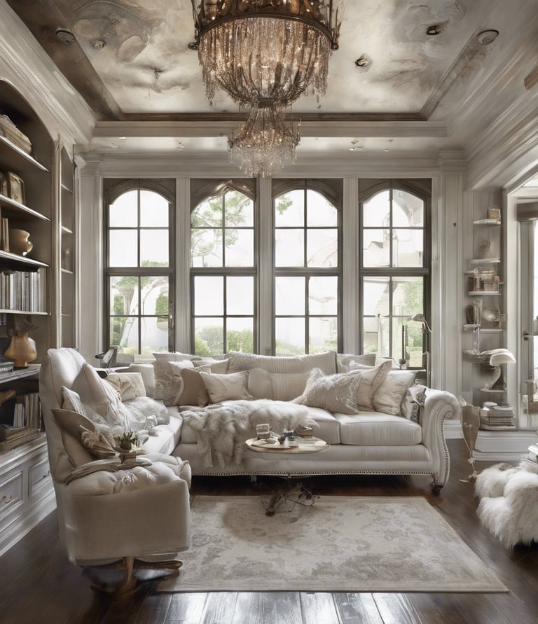 photo of white staircase