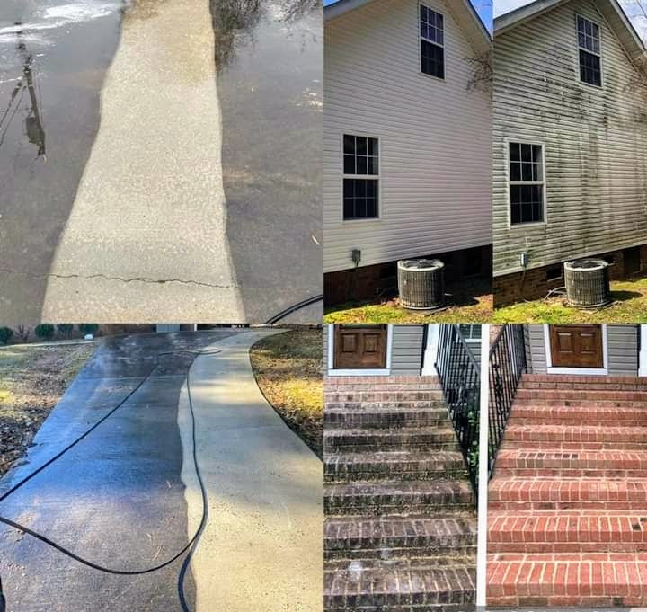 Professional residential and commercial pressure washing services by Garnet Painting & Remodeling in Coffee County, GA — befo