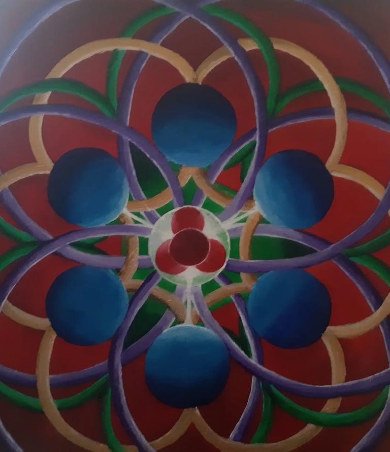 Sacred Geometry Art Benefits are found through mindful contemplation 
