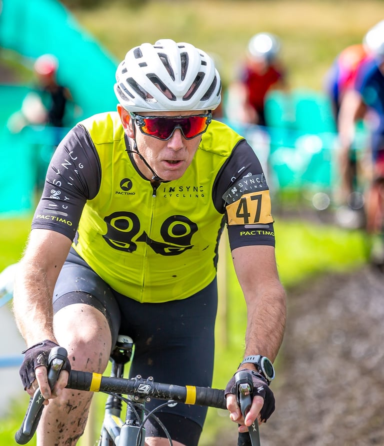 A cyclo-cross rider