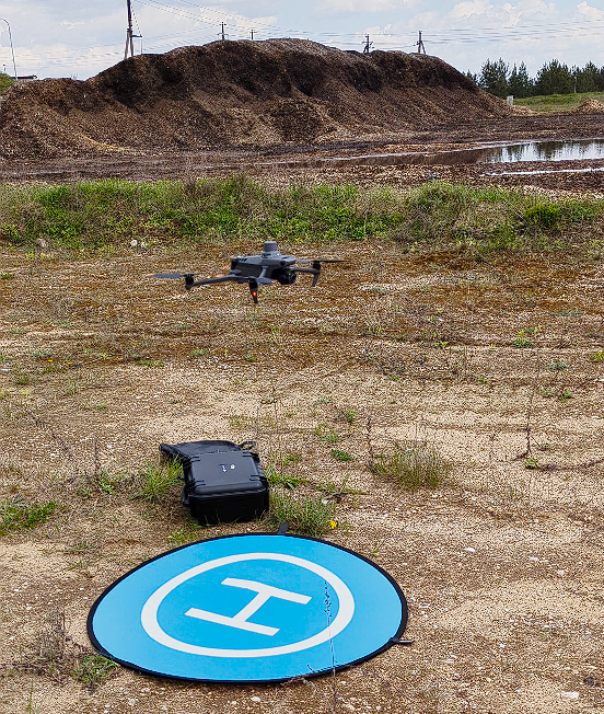 Grunto tūrio matavimas dronu karjere