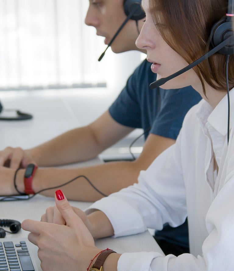 gente de un call center