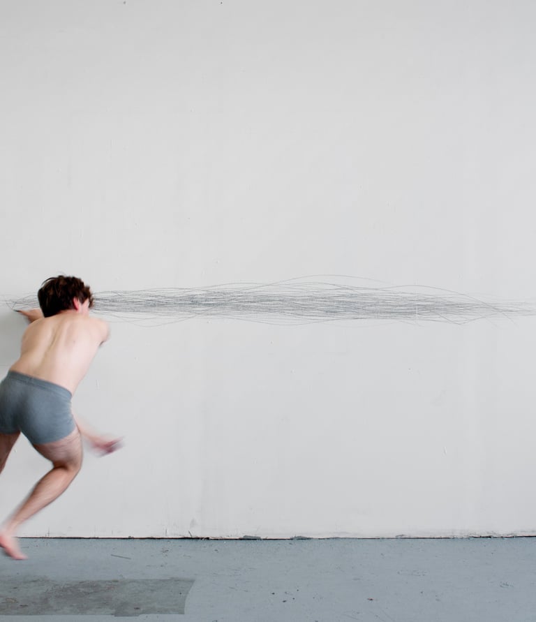 Mathieu Bonardet Sans titre ligne performance dessin art contemporain
