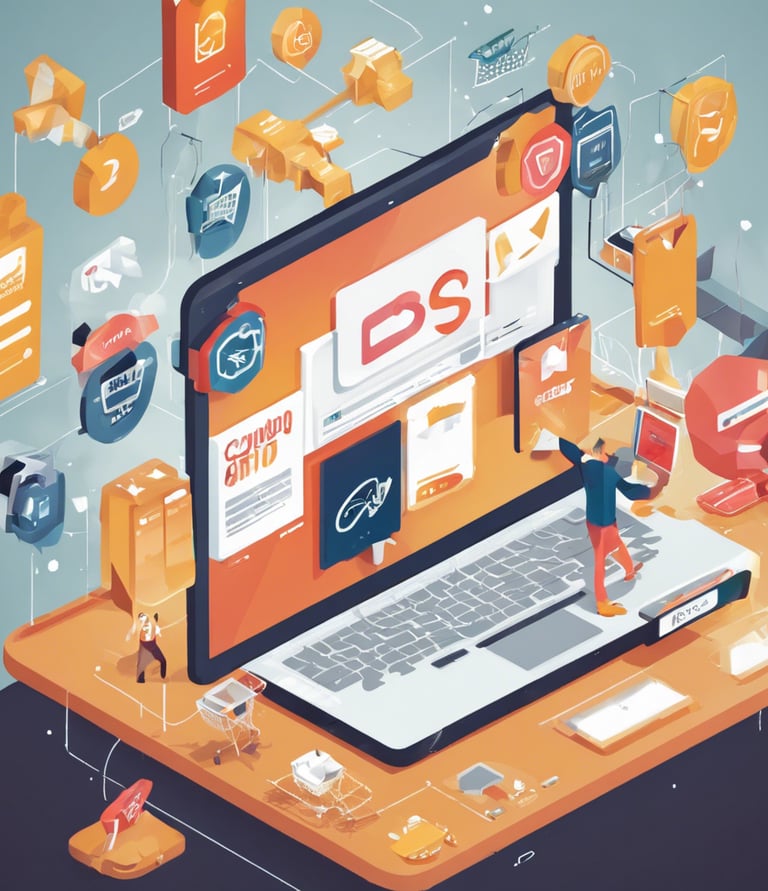 a laptop computer sitting on top of a desk