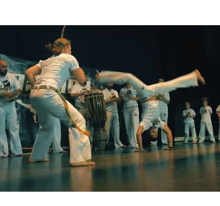 Batizado , roda y espectáculo de capoeira en Pamplona