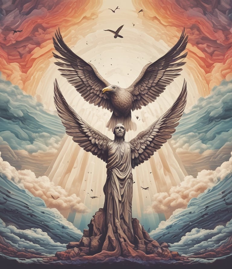 A vibrant illustration representing the concept of gifting and awareness.