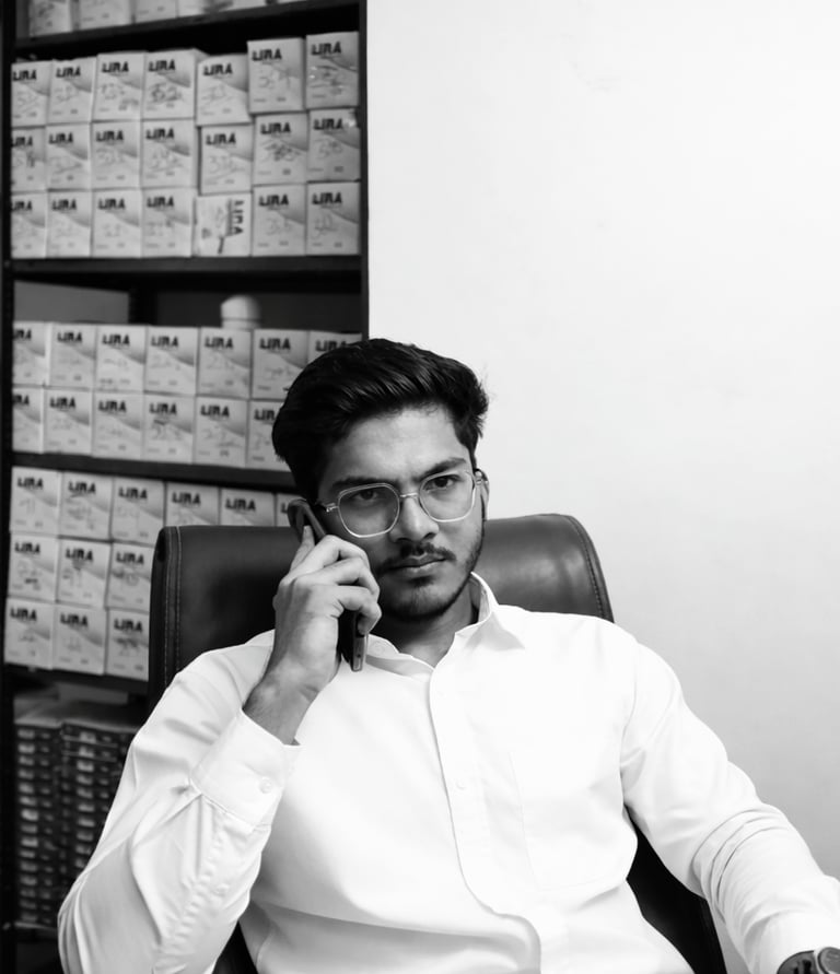 Mohd Sahil owner of Spun Threads India and founder of Spunlex sewing thread brand