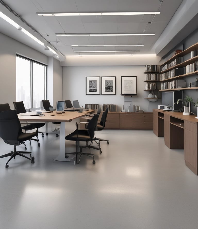 Close-up of hands exchanging business cards in a bright office setting.