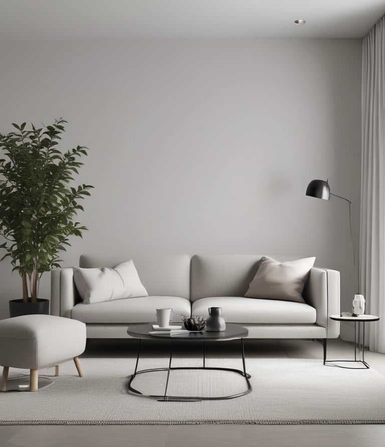 Elegant showroom interior featuring exclusive Brazilian high-end furniture and decor pieces.