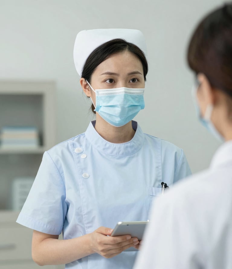 A warm, inviting office space with medical equipment and friendly staff.