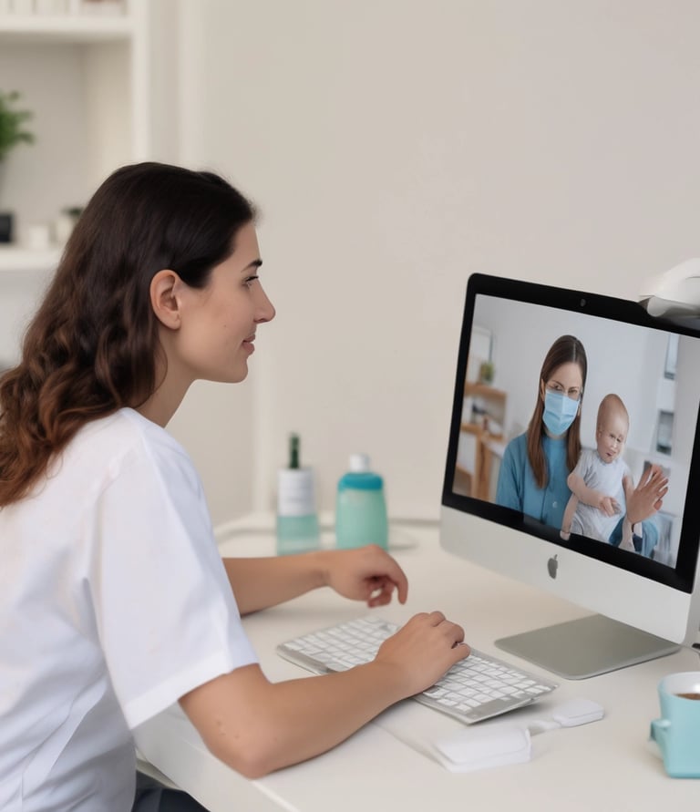 Screenshot of the ybaby members-only dashboard showing the due date calculator and vaccine tracker on a sleek, user-friendly interface.