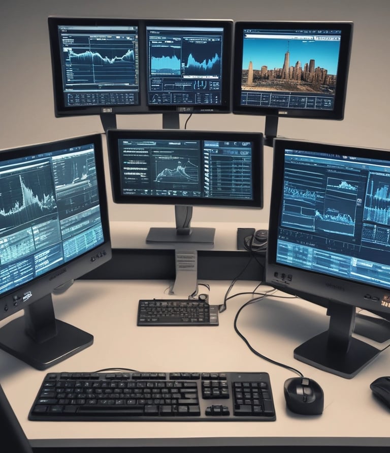 A sleek digital graphic showing the zst.com domain name on a modern laptop screen.