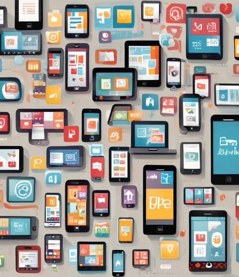 A diverse team collaborating over laptops in a modern office with deep navy and action blue accents.