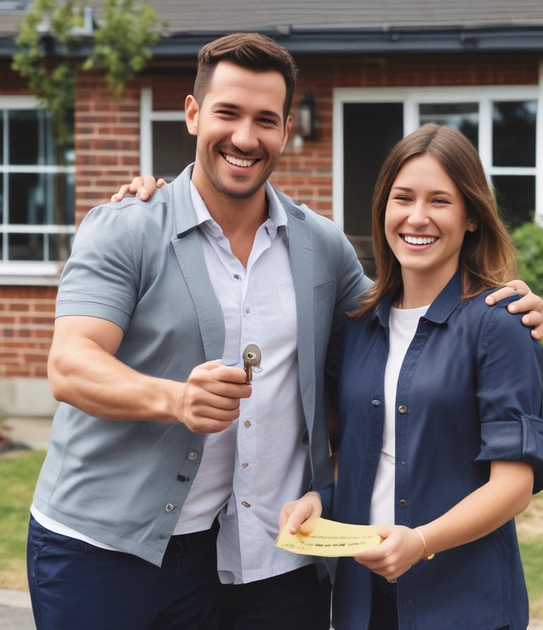 A welcoming modern office space with warm lighting and a friendly team ready to assist clients.