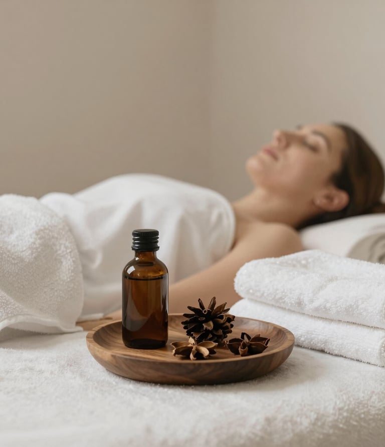 A cozy workspace with a laptop, notebook, and a cup of tea symbolizing focus and creativity.