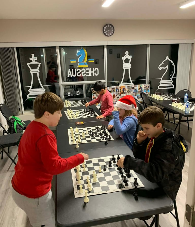 Group chess lessons for kids in Brantford
