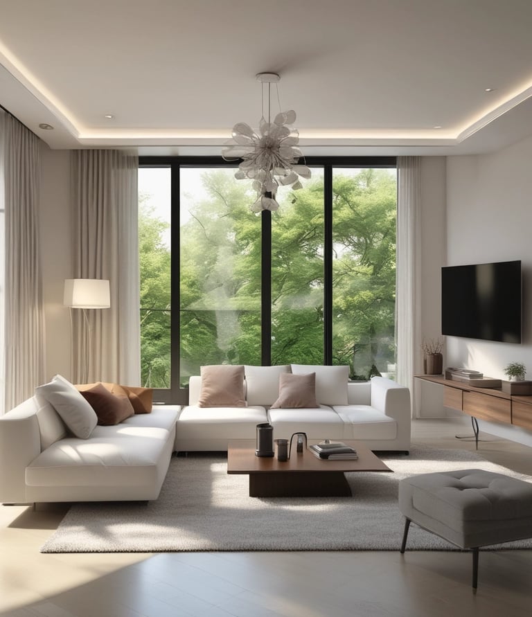 Smiling cleaning professional in light uniform holding eco-friendly cleaning supplies.