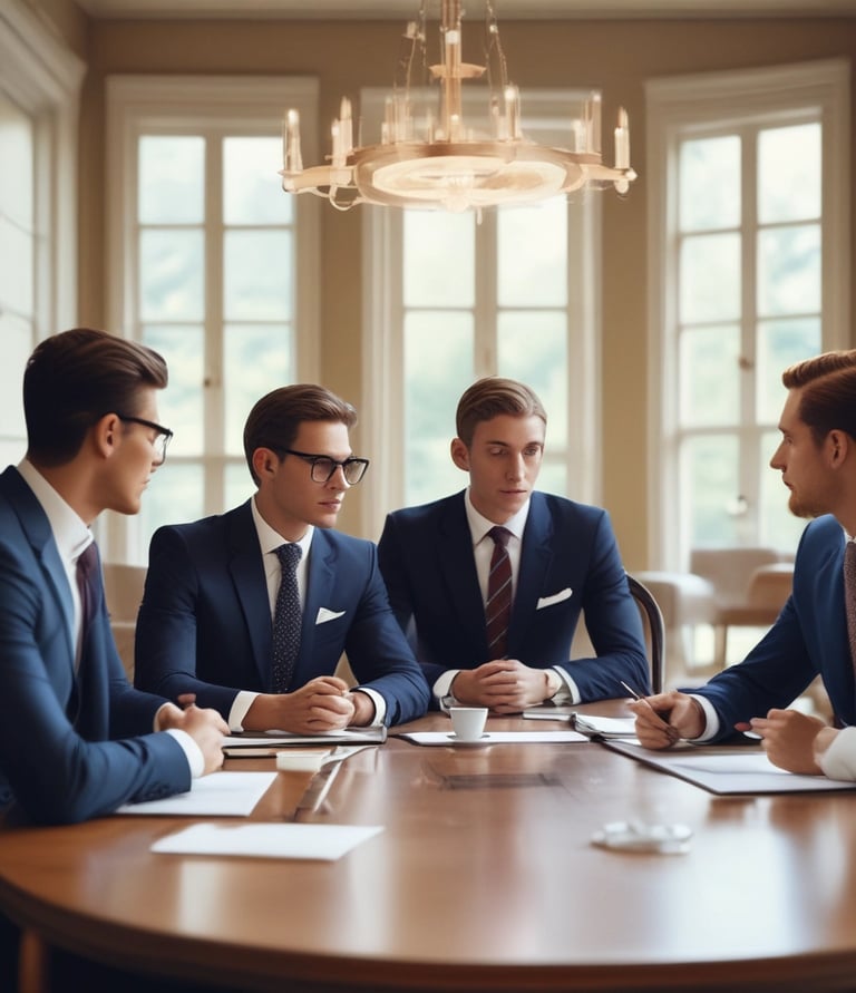 A diverse group of entrepreneurs smiling and collaborating in a bright, open workspace.