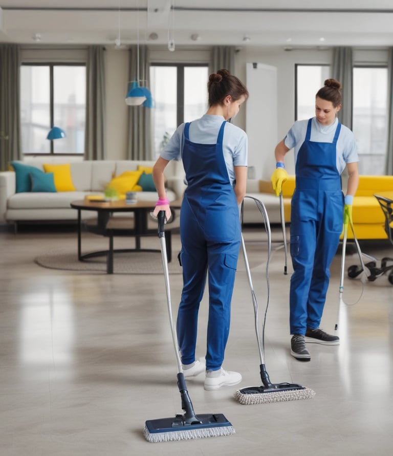 a person standing on a treadmill
