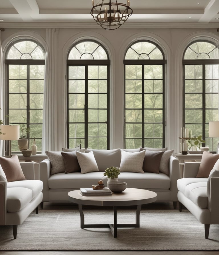 A skilled craftsman installing an aluminum window frame in a modern interior.