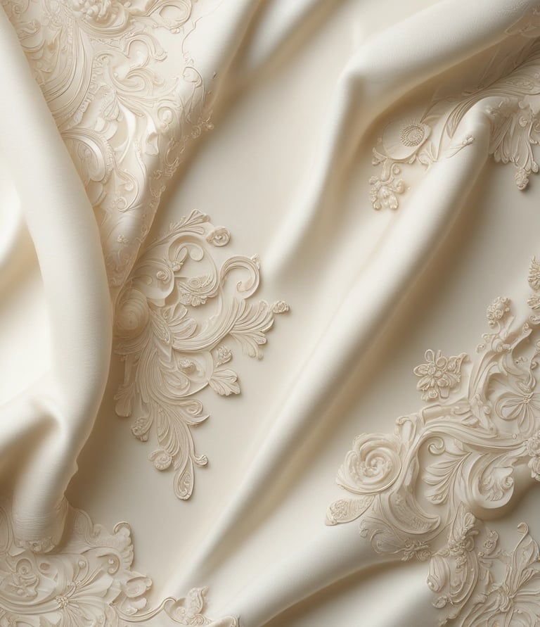 Artistic shot of a male model draped in a sleek black than cloth, standing against a dark backdrop.