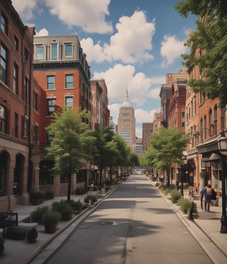 A cozy, modern furnished apartment living room with soft lighting and tasteful decor.