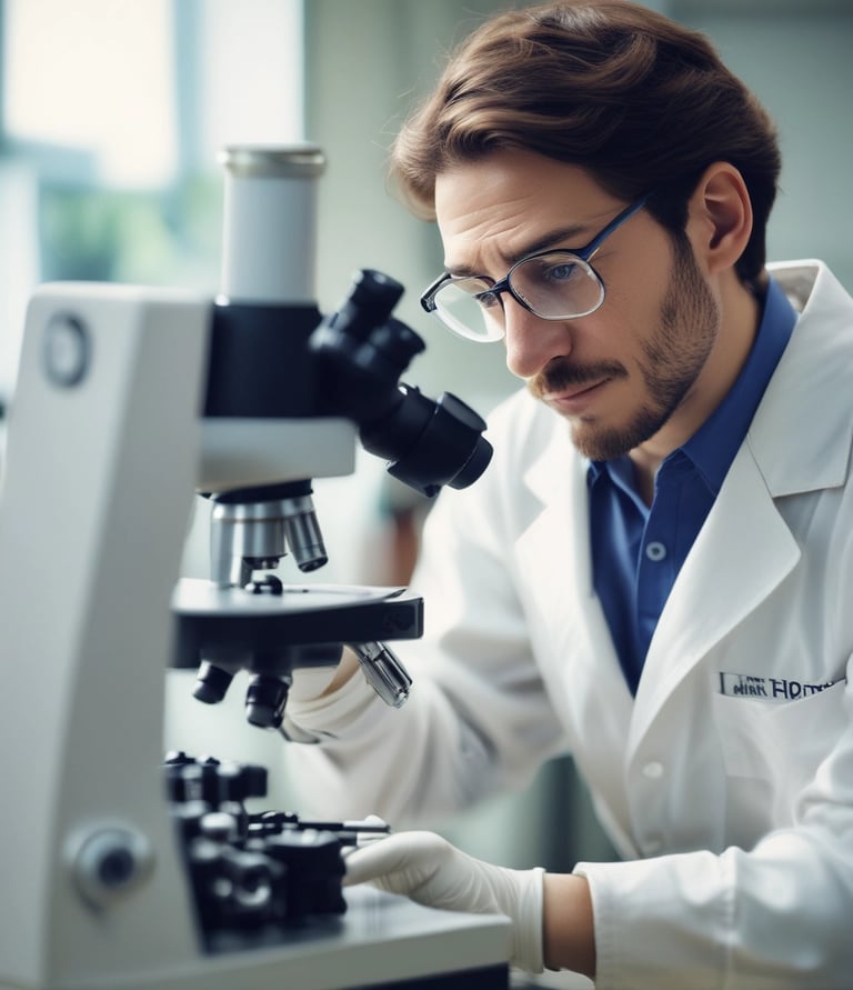 A friendly asbestos surveyor in protective gear carefully inspecting a residential property.