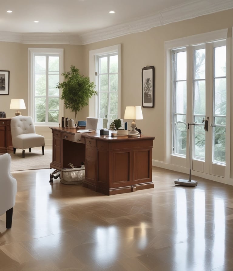 Close-up of sparkling kitchen surfaces after a deep cleaning session by SW7 Cleaning Service.